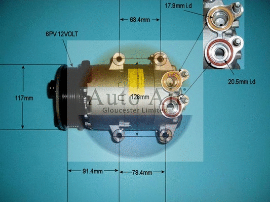 Compresseur, climatisation AUTO AIR GLOUCESTER 14-9763