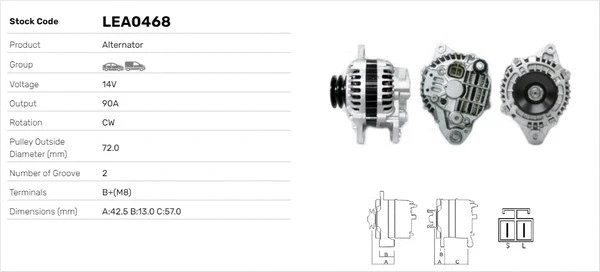 Alternateur LUSA LEA0468