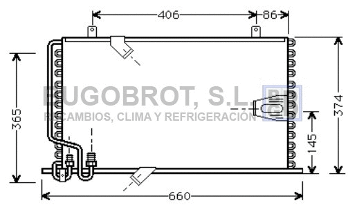 Condenseur, climatisation BUGOBROT 62-BW5184