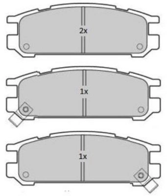 Kit de plaquettes de frein, frein à disque FREMAX FBP-1773