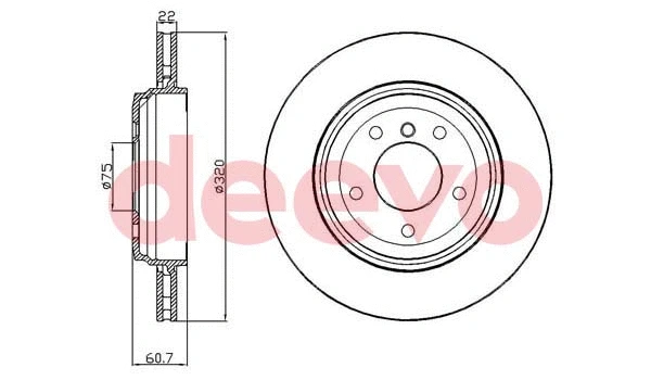 Disque de frein DEEVO BD11640
