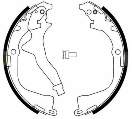 Jeu de mâchoires de frein, frein de stationnement E.T.F. 09-0732