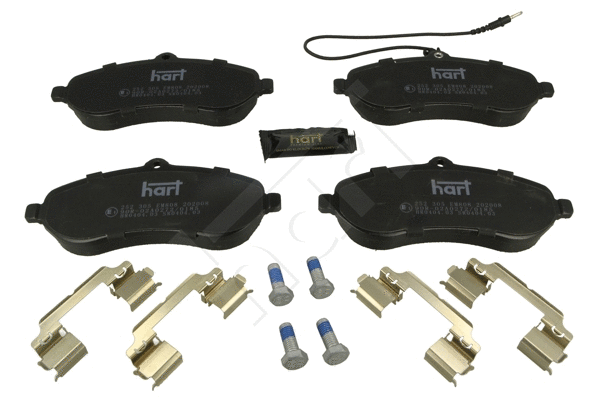 Kit de plaquettes de frein, frein à disque HART 252 305