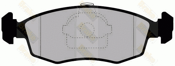 Kit de plaquettes de frein, frein à disque Brake ENGINEERING PA1272