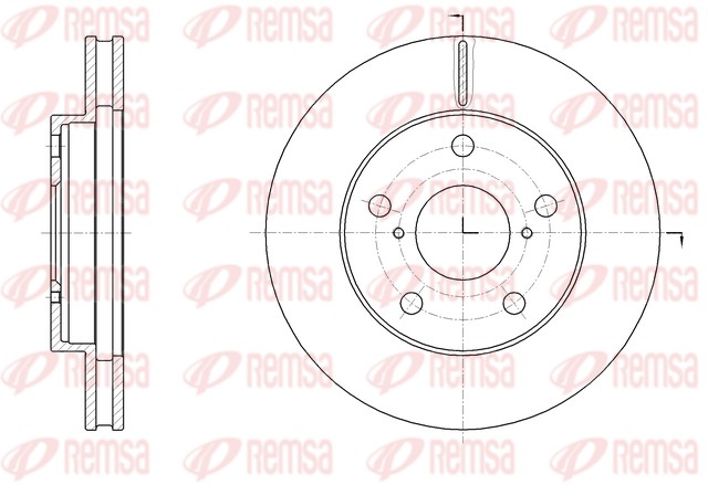 Disque de frein REMSA 62004.10