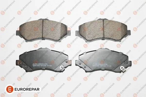 Kit de plaquettes de frein, frein à disque EUROREPAR 1681165580