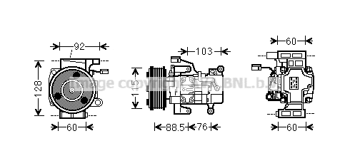 Compresseur, climatisation PRASCO MZK251
