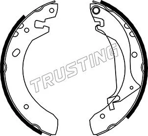 Jeu de mâchoires de frein TRUSTING 092.306