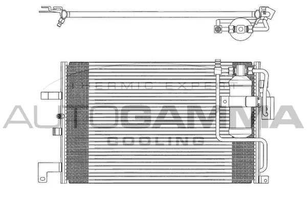 Condenseur, climatisation AUTOGAMMA 102774