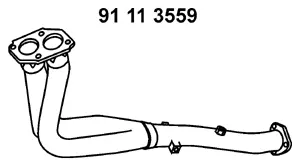Tuyau d'échappement EBERSPÄCHER 91 11 3559