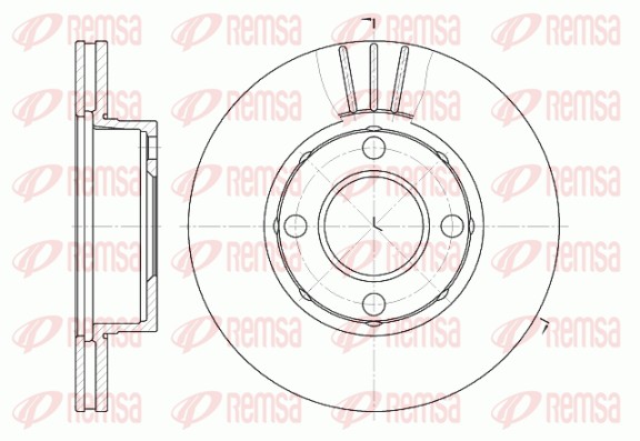 Disque de frein REMSA 6177.10