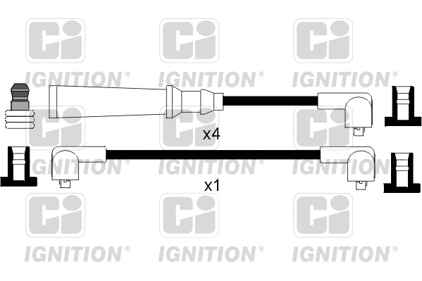 Kit de câbles d'allumage QUINTON HAZELL XC349