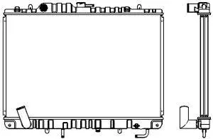 Radiateur, refroidissement du moteur SAKURA Automotive 1321-0240