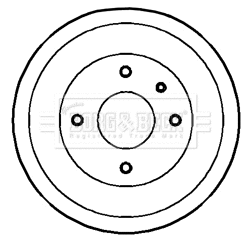 Tambour de frein BORG & BECK BBR7077