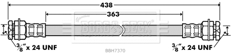 Flexible de frein BORG & BECK BBH7370