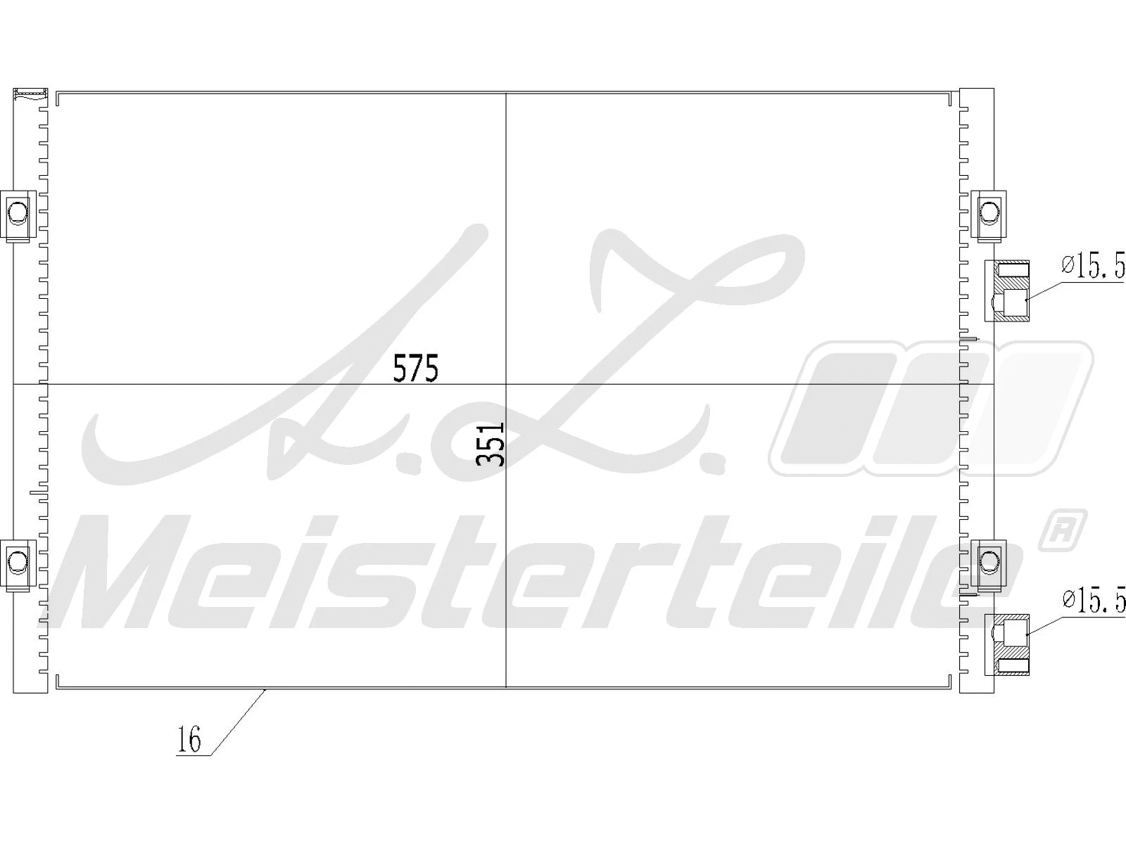 Condenseur, climatisation A.Z. Meisterteile AZMT-45-030-1378