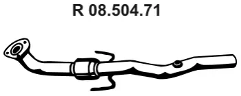 Tuyau d'échappement EBERSPÄCHER 08.504.71