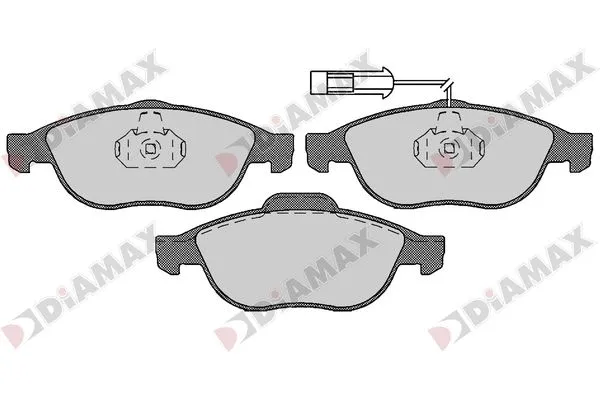 Kit de plaquettes de frein, frein à disque DIAMAX N09675
