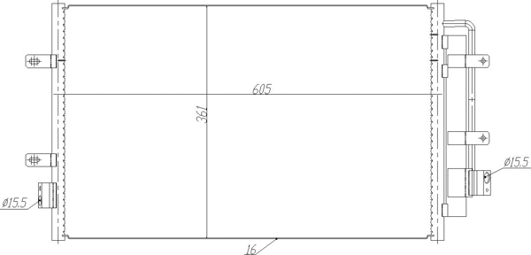 Condenseur, climatisation HART 636 995