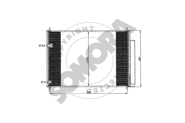 Condenseur, climatisation SOMORA 318260