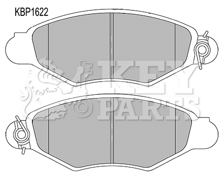 Kit de plaquettes de frein, frein à disque KEY PARTS KBP1622