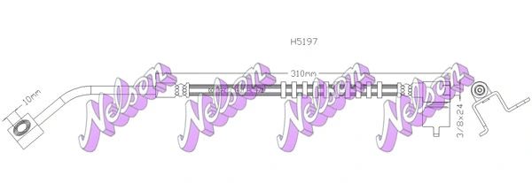 Flexible de frein KAWE H5197