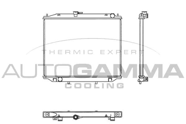 Radiateur, refroidissement du moteur AUTOGAMMA 102933
