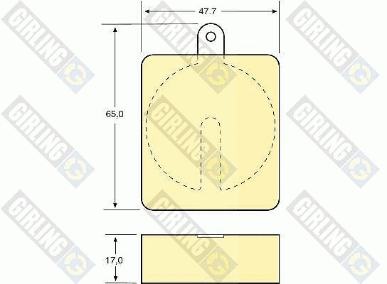 Kit de plaquettes de frein, frein à disque GIRLING 6107049
