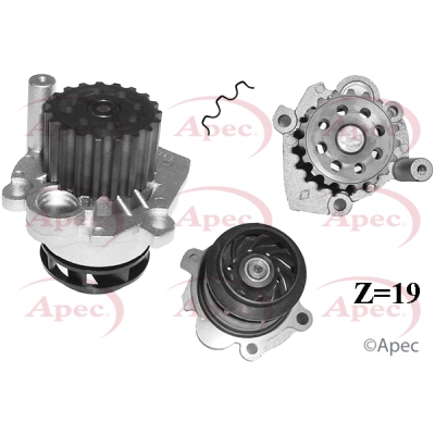 Pompe à eau, refroidissement du moteur APEC AWP1060
