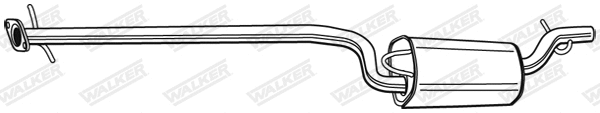 Silencieux central WALKER 71381