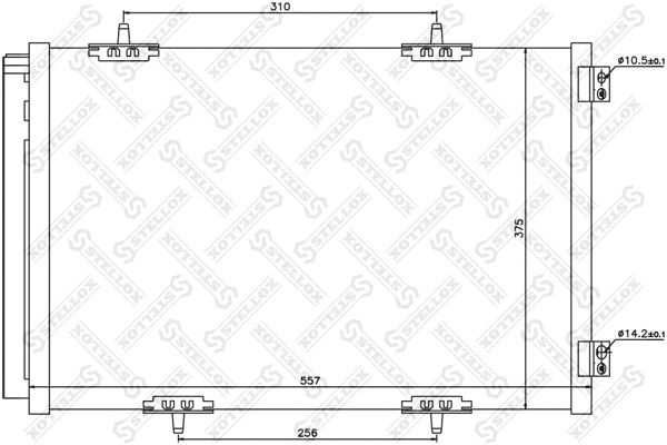 Condenseur, climatisation STELLOX 10-45632-SX