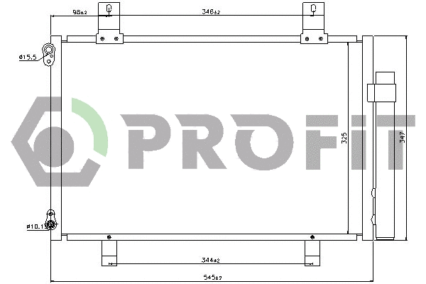Condenseur, climatisation PROFIT PR 9210C1