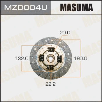 Disque d'embrayage MASUMA MZD004U