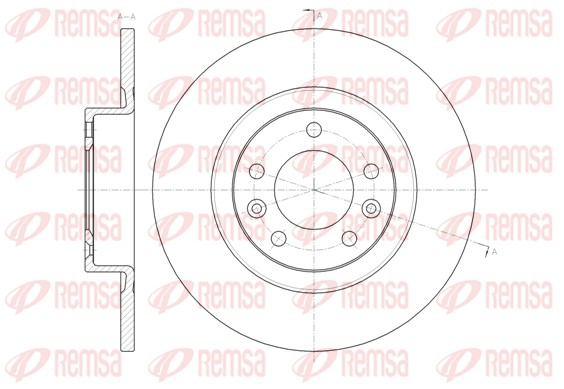 Disque de frein REMSA 61473.00