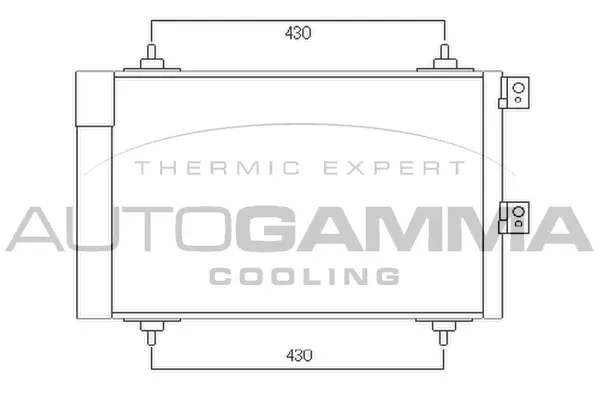 Condenseur, climatisation AUTOGAMMA 104899