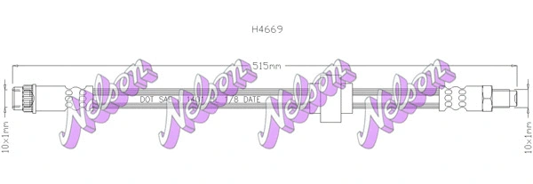 Flexible de frein KAWE H4669