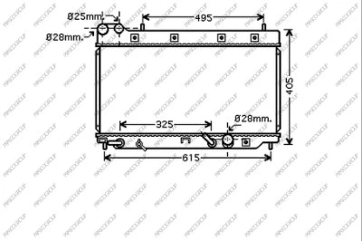 Radiateur, refroidissement du moteur PRASCO HD322R002