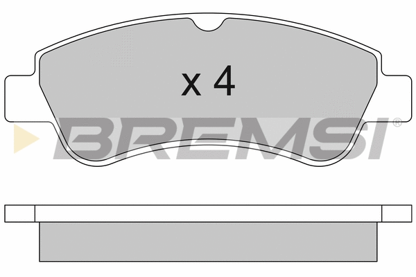 Kit de plaquettes de frein, frein à disque BREMSI BP2928