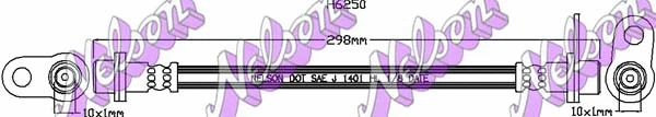Flexible de frein KAWE H6250