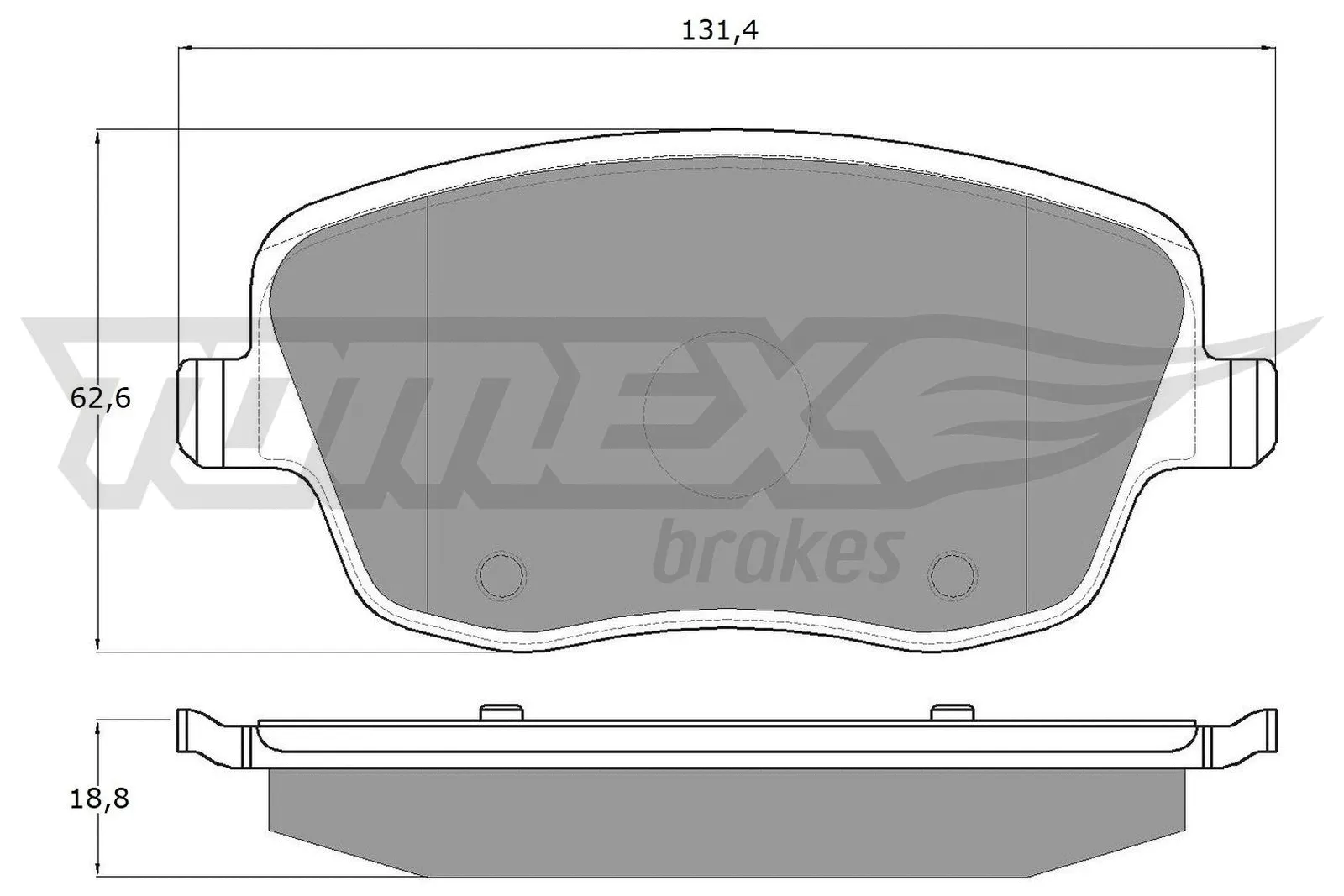 Kit de plaquettes de frein, frein à disque TOMEX Brakes TX 13-59