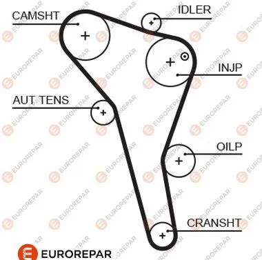 Courroie crantée EUROREPAR 1633129180