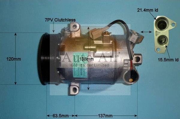 Compresseur, climatisation AUTO AIR GLOUCESTER 14-1271P