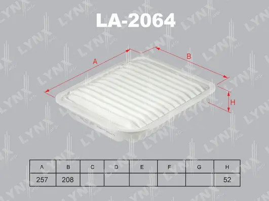 Filtre à air LYNXAUTO LA-2064