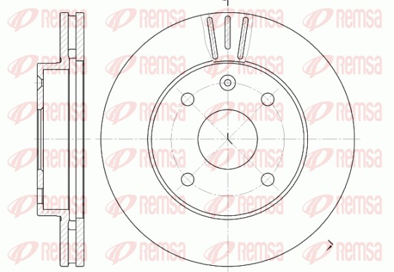 Disque de frein REMSA 6959.10