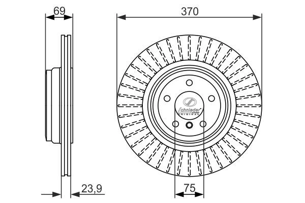 Disque de frein SCHNIEDER AUTOTECH BMS55.00151