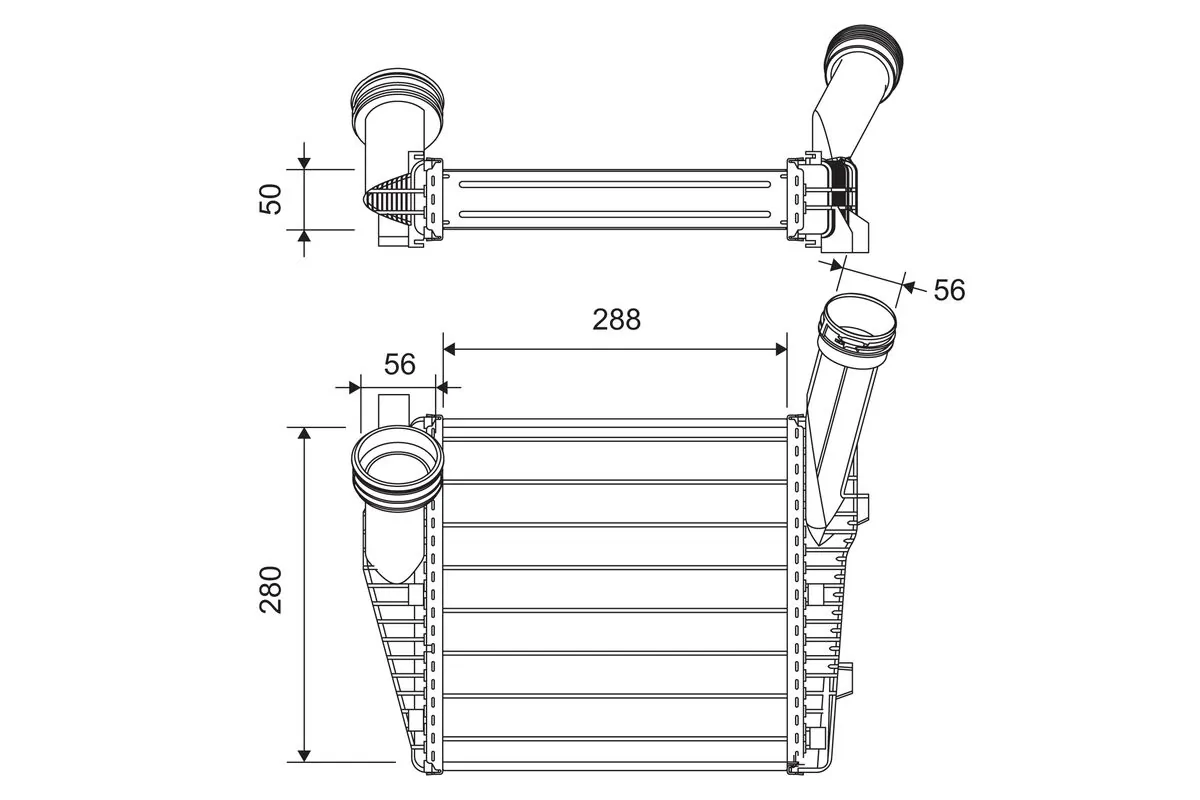 Refroidisseur d'air de suralimentation VALEO 822947
