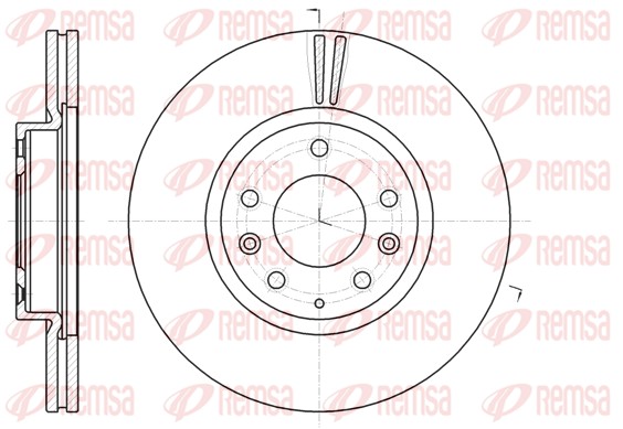 Disque de frein REMSA 61235.10