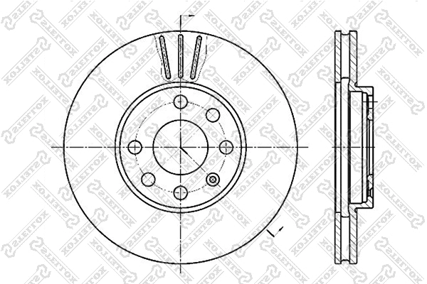 Disque de frein STELLOX 6020-3629V-SX