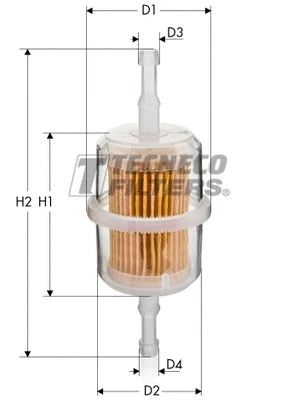 Filtre à carburant TECNECO FILTERS BN501