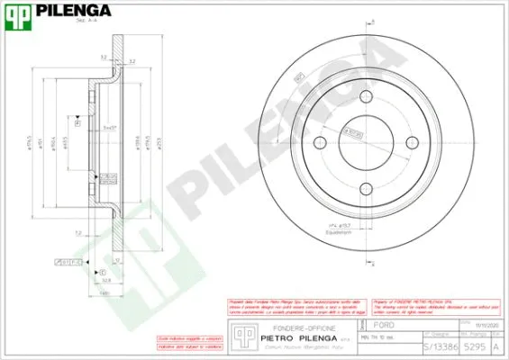 Disque de frein PILENGA 5295